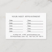 カラフル フラワーベイビー フットプリント ロゴ ホワイト 予約カード (裏面)