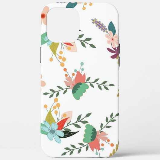 カラフル フラワー ボタニカル パターン Case-Mate iPhoneケース (裏面)