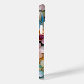 カラフル フラワー iPhone カバー ゴールド パステルカラーの花 (裏面 / 右)