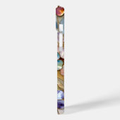 カラフル フラワー iPhone カバー ゴールド パステルカラーの花 (裏面 / 左)