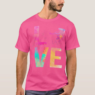 カラフル フリスビー ゴルフ ママ ギフト フリスビー ゴルフ Tシャツ