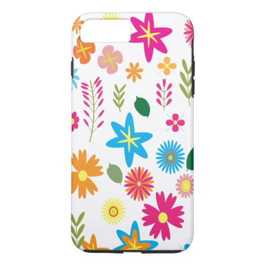 カラフル フローラル パターン Case-Mate iPhoneケース (裏面)