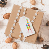 カラフル&ブライトメリークリスマスファミリーギフトラベル ギフトタグ