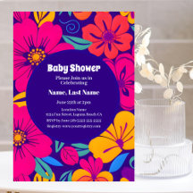 カラフル ブルームズ - ドーパミン スタイル - レトロ フラワーズ