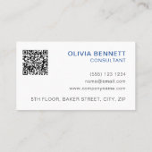 カラフル ブルー アブストラクト 名刺 (裏面)