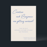 カラフル ブルー エクリュ スクリプト 手書き ウェディング セーブザデート<br><div class="desc">カラフル ブルー エクリュ スクリプト 手書き ウェディング Save the Date</div>