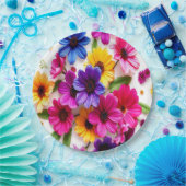 カラフル ペーパープレート (パーティー)