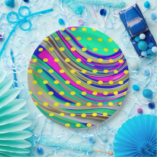 カラフル ペーパープレート (パーティー)