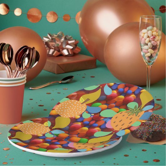 カラフル ペーパープレート (複数)