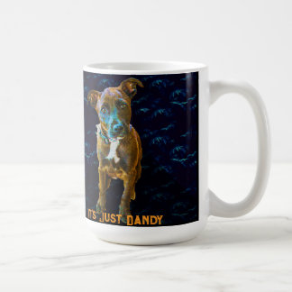 カラフル ポップアートの肖像画 - "It's Just Dandy" コーヒーマグカップ
