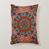 カラフル マンダラ ボヘミアンスタイル マキシマリスト ヒッピーファッション アクセントクッション (正面(垂直))