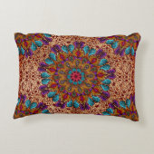 カラフル マンダラ ボヘミアンスタイル マキシマリスト ヒッピーファッション アクセントクッション (裏面)