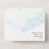 カラフル マーブル レインボー オールインワン 招待状 (裏面)