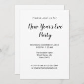 カラフル ミニマル あなたのテキストを追加 写真の名前 招待状 (正面/裏面)