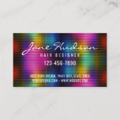 カラフル ミニマル エレガント デザイン 名刺 (裏面)