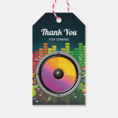 カラフル ミュージック カラオケ バースデー パーティー 景品 ギフトタグ (裏面)