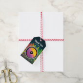 カラフル ミュージック カラオケ バースデー パーティー 景品 ギフトタグ (より糸付き)