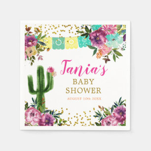 カラフル メキシカン タコ 愛 紙ナプキン スタンダードカクテルナプキン