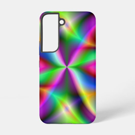 カラフル メタリック フラクタル ラスター SAMSUNG GALAXYケース (裏面)