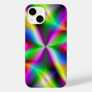 カラフル メタリック フラクタル 光沢 Case-Mate iPhone 14ケース