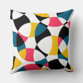カラフル,モダントレンディー,円形グラフカッコいいィック クッション (裏面)