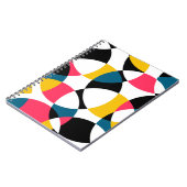 カラフル,モダントレンディー，円形グラフカッコいいィック ノートブック (左側)