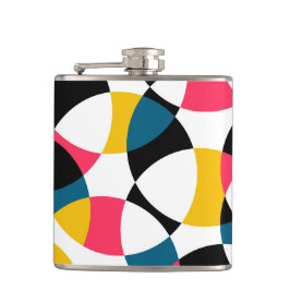 カラフル,モダントレンディー，円形グラフカッコいいィック フラスク