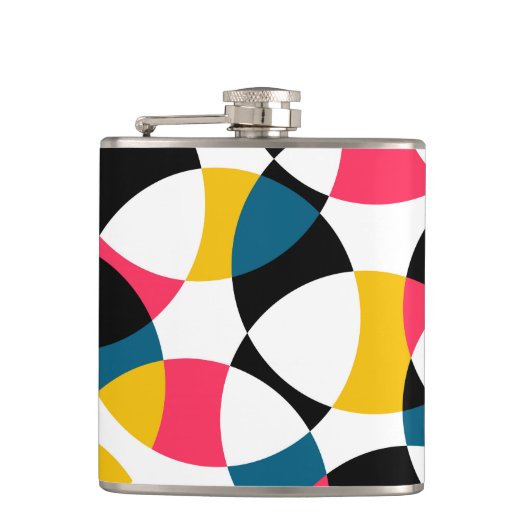 カラフル,モダントレンディー，円形グラフカッコいいィック フラスク (正面)