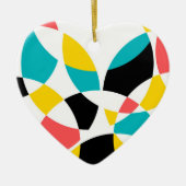 カラフル,モダントレンディー，回カッコいい輪ユニーク式 セラミックオーナメント (正面)