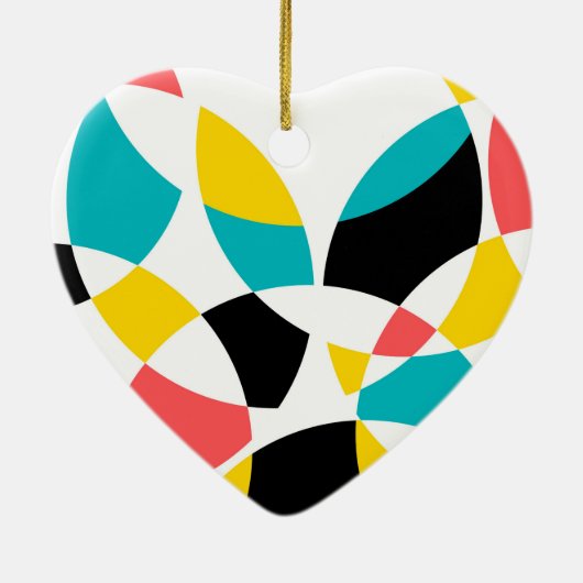 カラフル,モダントレンディー，回カッコいい輪ユニーク式 セラミックオーナメント (裏面)