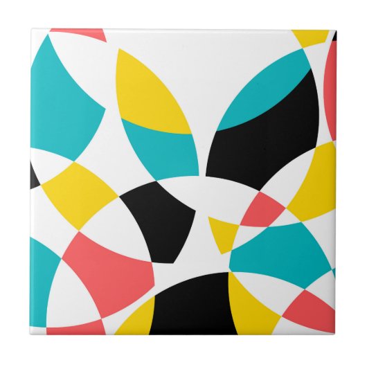 カラフル,モダントレンディー，回カッコいい輪ユニーク式 タイル (正面)