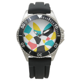 カラフル,モダントレンディー，回カッコいい輪ユニーク式 腕時計