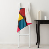 カラフル,モダントレンディー，都市花抽象化 シェルパブランケット (インサイチュ)