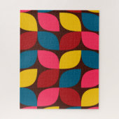 カラフル,モダントレンディー,都市花抽象化 ジグソーパズル (縦)