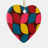 カラフル,モダントレンディー，都市花抽象化 セラミックオーナメント (右)