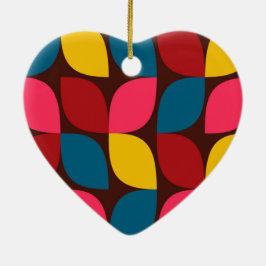 カラフル,モダントレンディー，都市花抽象化 セラミックオーナメント