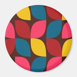 カラフル,モダントレンディー，都市花抽象化 マグネット