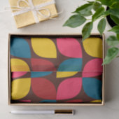 カラフル,モダントレンディー，都市花抽象化 薄葉紙 (ギフト)