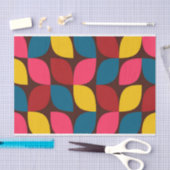 カラフル,モダントレンディー，都市花抽象化 薄葉紙 (クラフト)