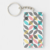 カラフル,モダン明るい円 キーホルダー (正面)