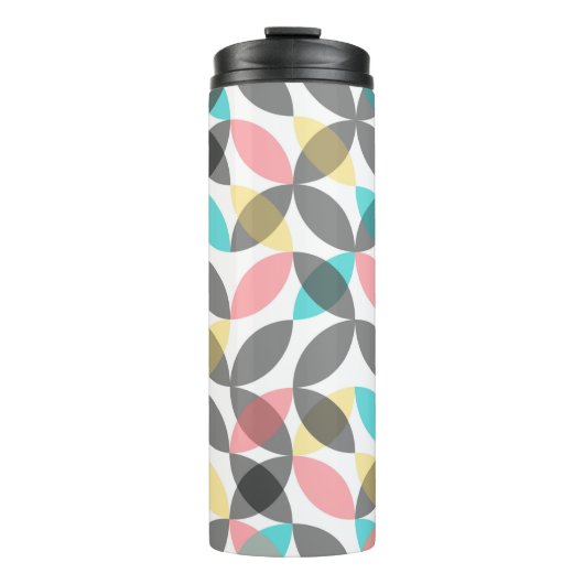 カラフル,モダン明るい円 タンブラー (正面)