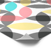 カラフル,モダン明るい円 ポスター (角)