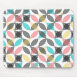 カラフル,モダン明るい円 マウスパッド