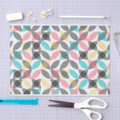 カラフル,モダン明るい円 薄葉紙 (クラフト)