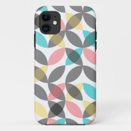 カラフル,モダン明るい円 iPhone 11 ケース