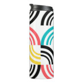 カラフル,モダン,おもしろい，明るい幾何学的グラフィック タンブラー (回転右)