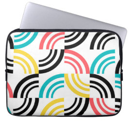 カラフル,モダン,おもしろい，明るい幾何学的グラフィック ラップトップスリーブ