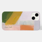 カラフル モダン アブストラクトアート オーダーネーム Case-Mate iPhoneケース (裏面 (横))