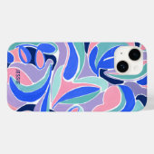 カラフル モダン アブストラクト アート パターン Case-Mate iPhoneケース (裏面 (横))