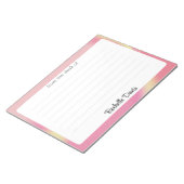 カラフル モダン グラデーション 卓上から ノートパッド (アングル)